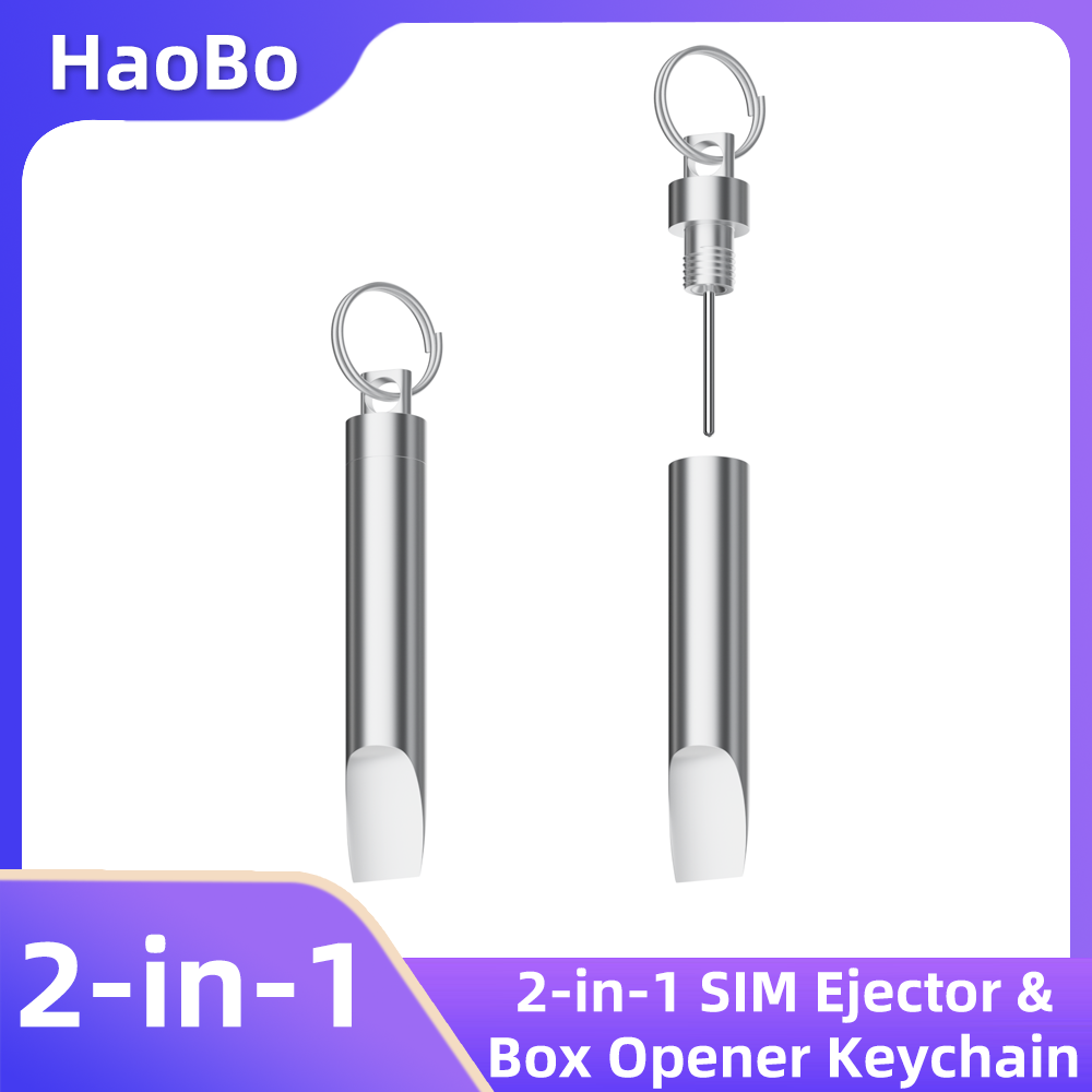 Sim Card Holder Case - 2-in-1 SIM Card Ejector Keychain Aluminum