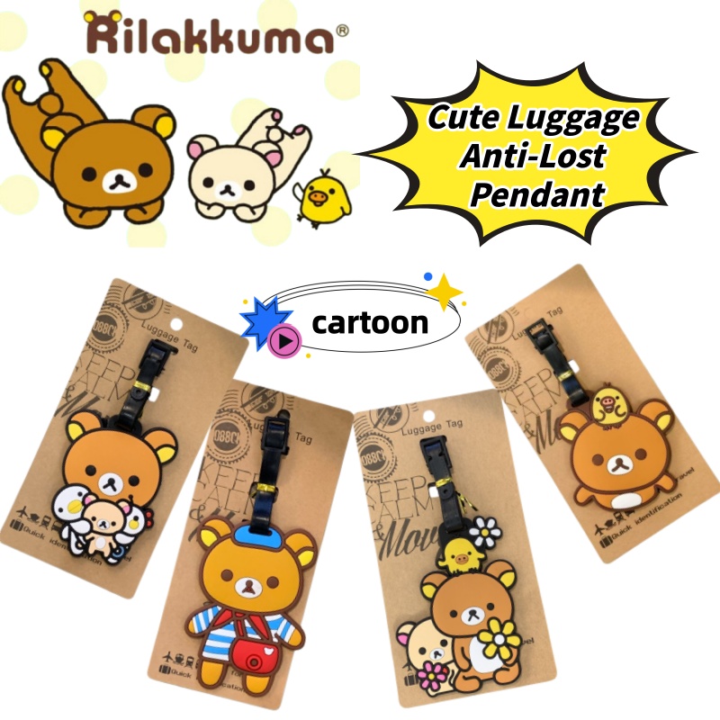 Travel Accessories Store - Rilakkuma Creative Personalized Luggage Tag Anti-Lost
