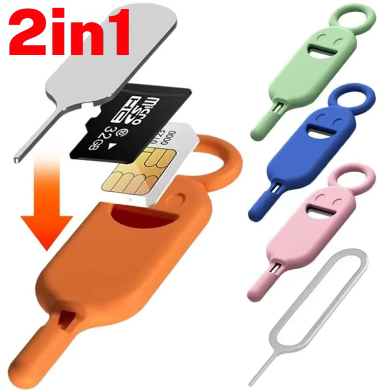 Sim Card Holder Case - 2in1 SIM Card Removal Needle Pin