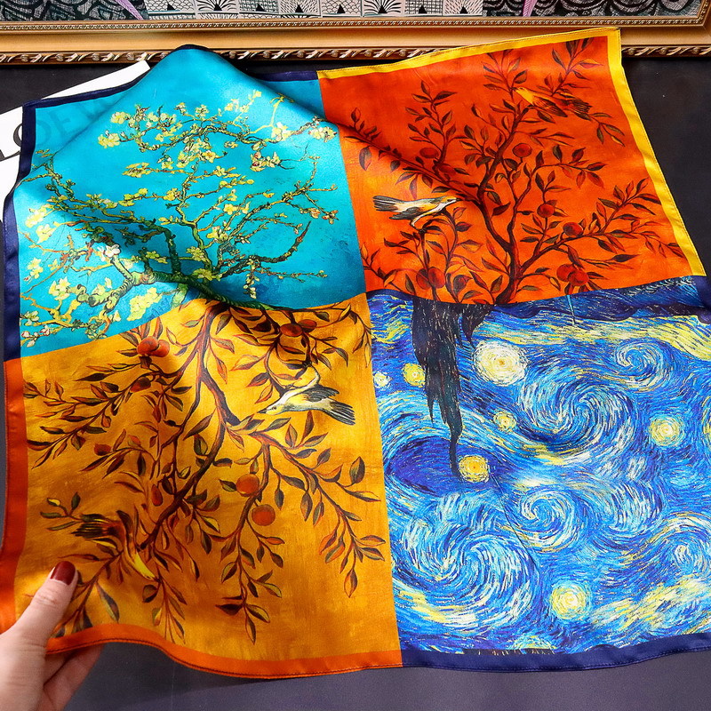 Travel Accessories Luxury Brands - Designers Silk Hair Scarf Women Luxury