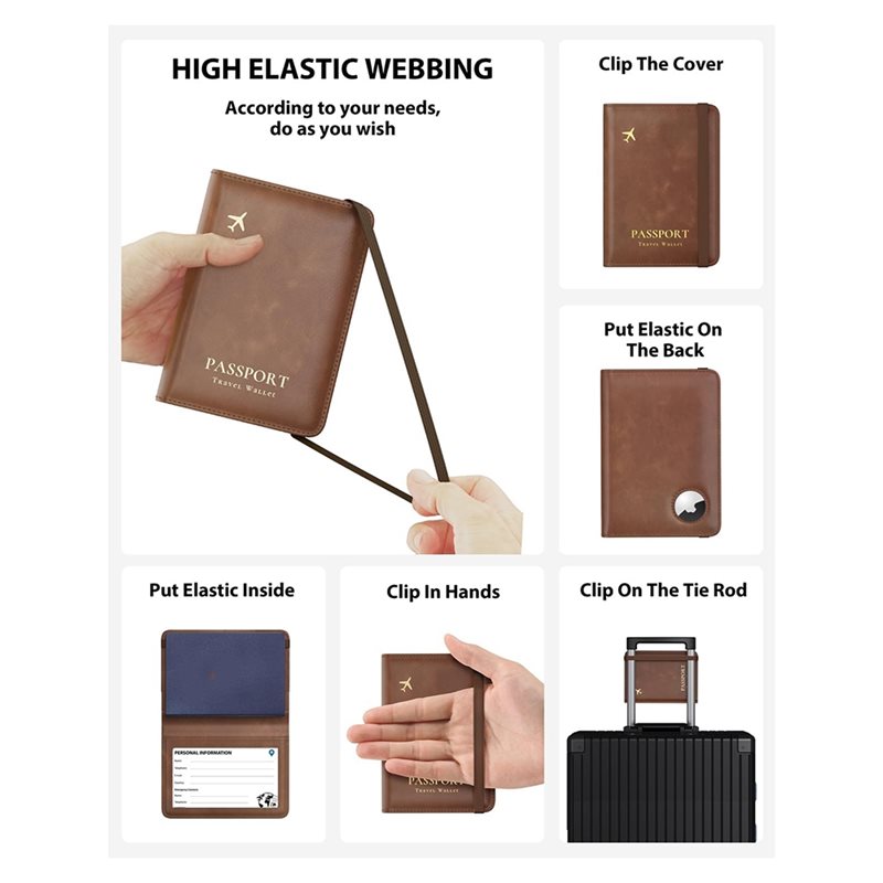 ABRT-Passport Holder With RFID - Travel Wallet Slim recension och pris