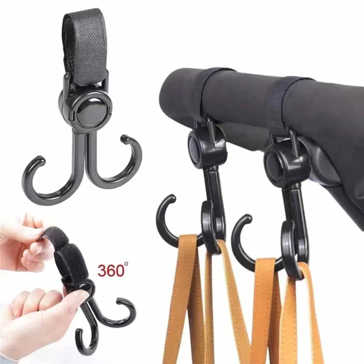 Rotatable Double Hooks Baby St - Travel Accessories For 2 Year Old recension och pris