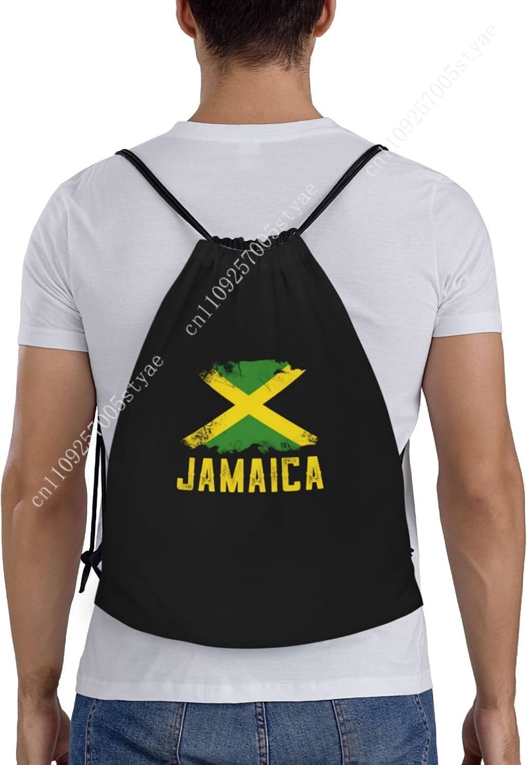 Jamaica Flag Drawstring Bag Ba - Travel Accessories For Jamaica recension och pris