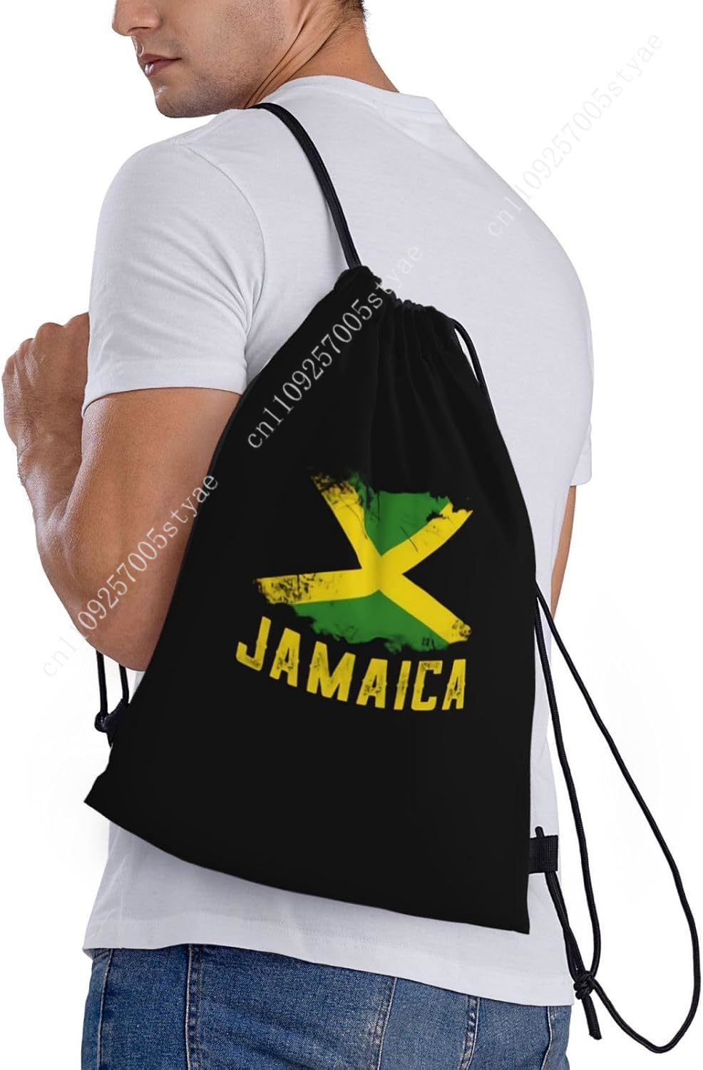 Jamaica Flag Drawstring Bag Ba - Travel Accessories For Jamaica recension och pris