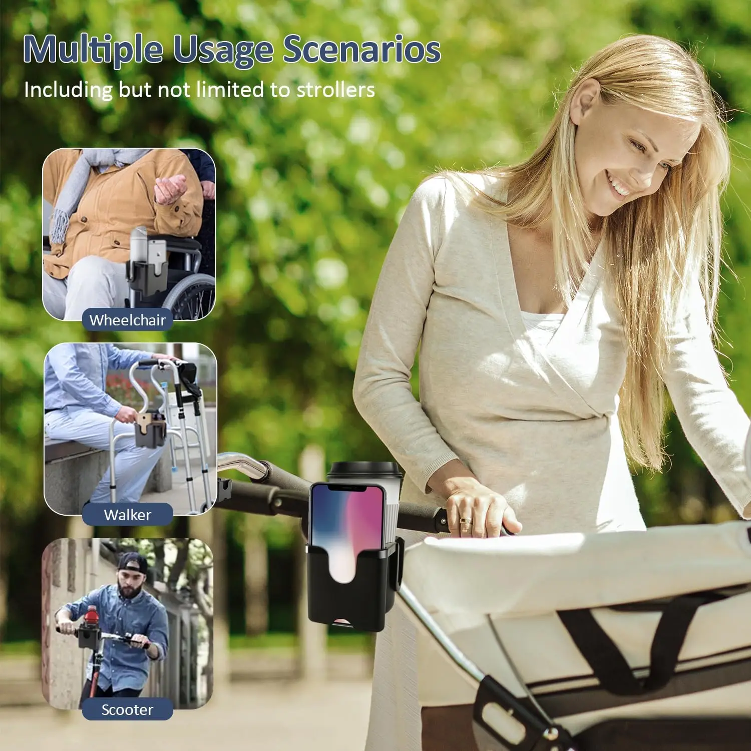 Anti-Slip Pram Cup Holders for - Travel Accessories For 2 Year Old recension och pris