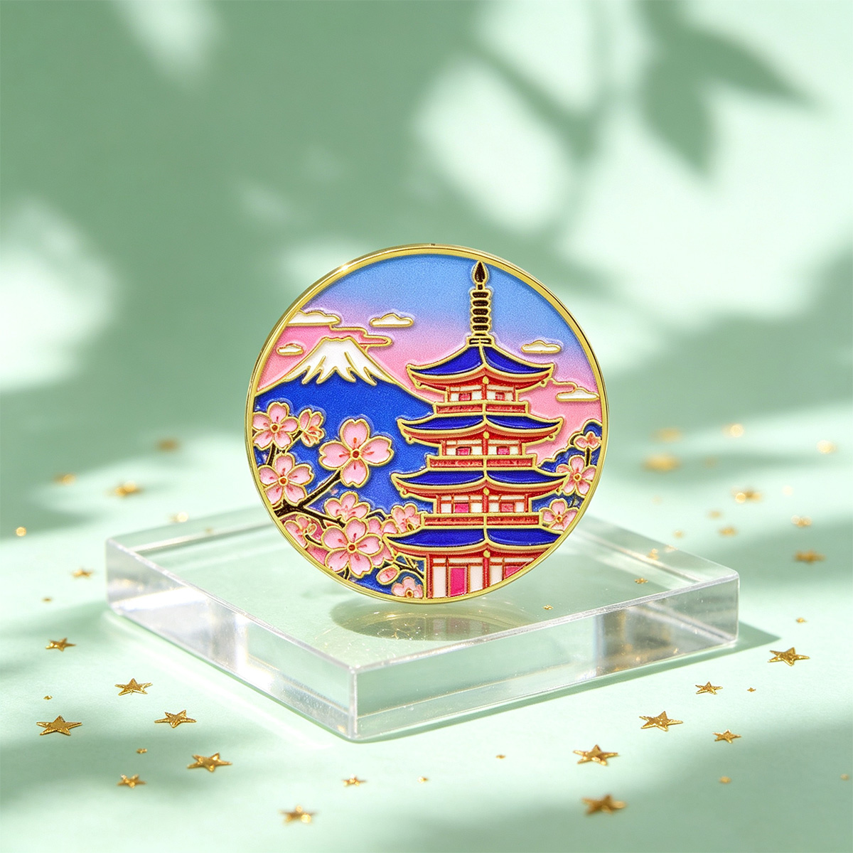 Japanese Cherry Blossom Enamel - Travel Accessories Jewelry recension och pris