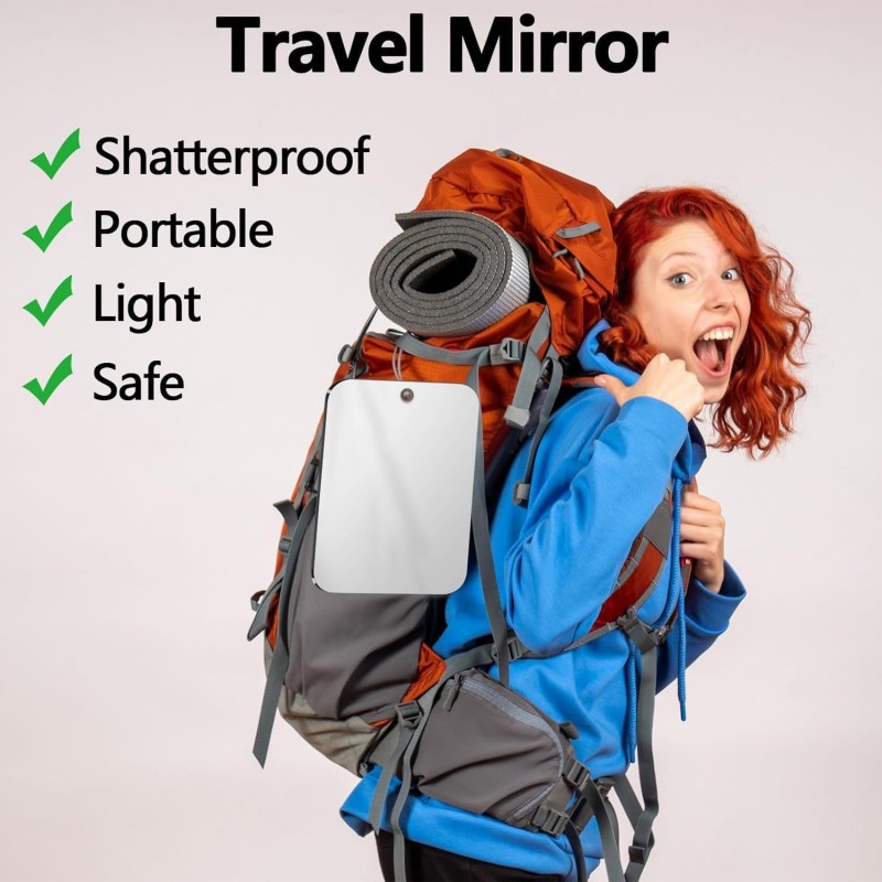 Acrylic Anti Fog Mirror Shower - Travel Accessories Needed recension och pris