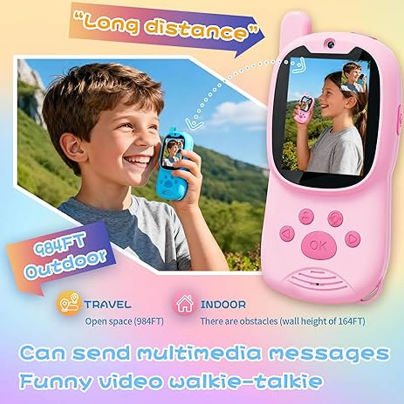 Walkie Talkies for Kids Rechar - Travel Accessories For Toddlers recension och pris