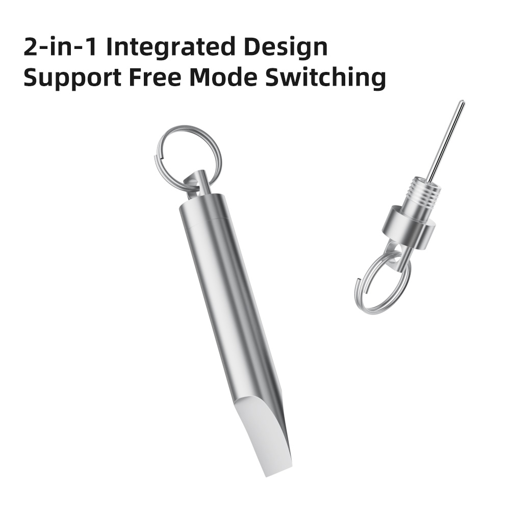2-in-1 SIM Card Ejector Keycha - Sim Card Holder Case recension och pris