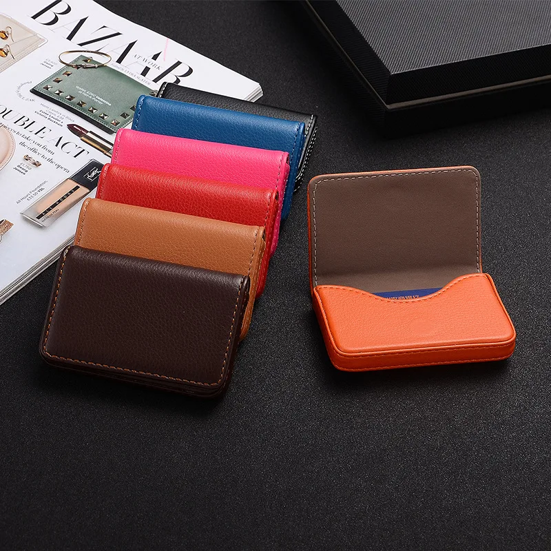 2026 PU Leather Business Card  - Travel Wallet Slim recension och pris