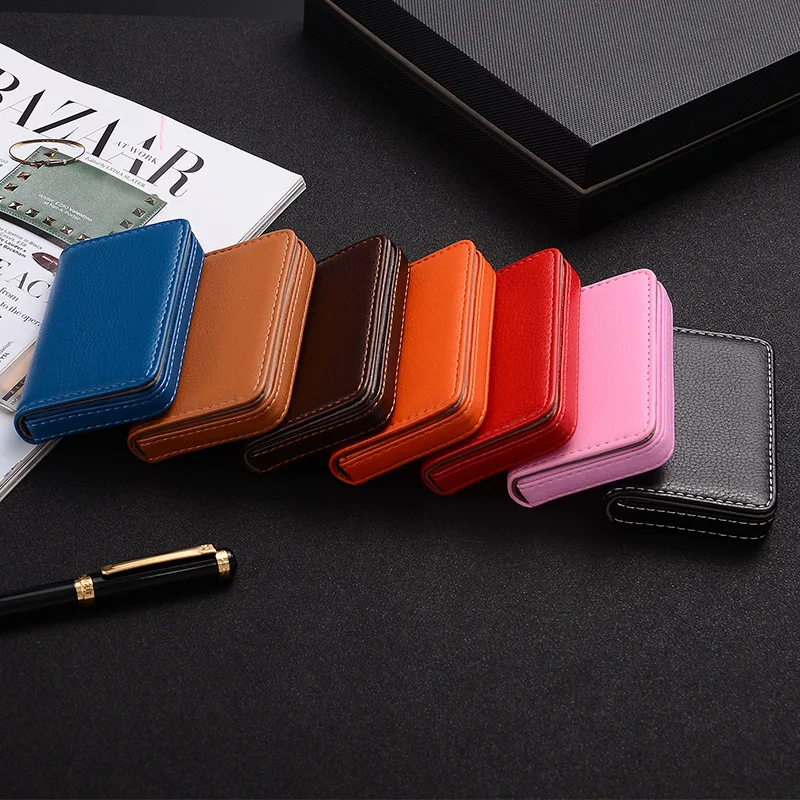 2026 PU Leather Business Card  - Travel Wallet Slim recension och pris