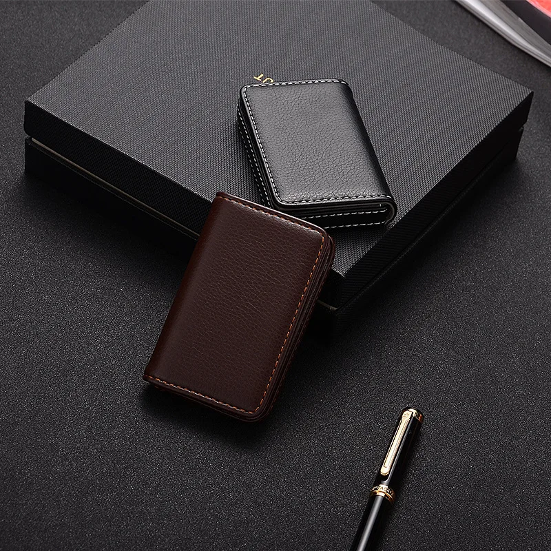 2026 PU Leather Business Card  - Travel Wallet Slim recension och pris