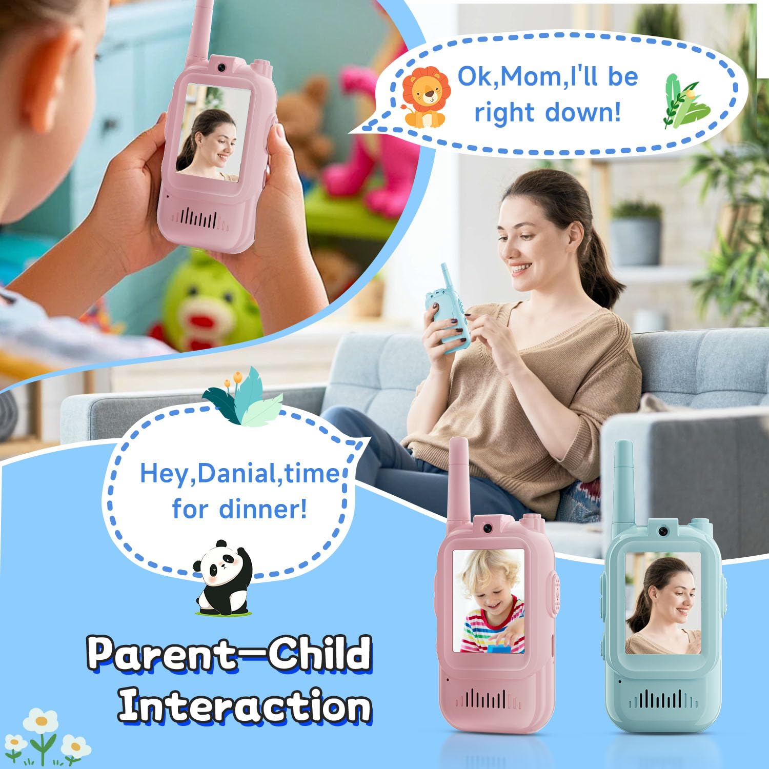 2PCS  Video Walkie Talkies for - Travel Accessories For Toddlers recension och pris
