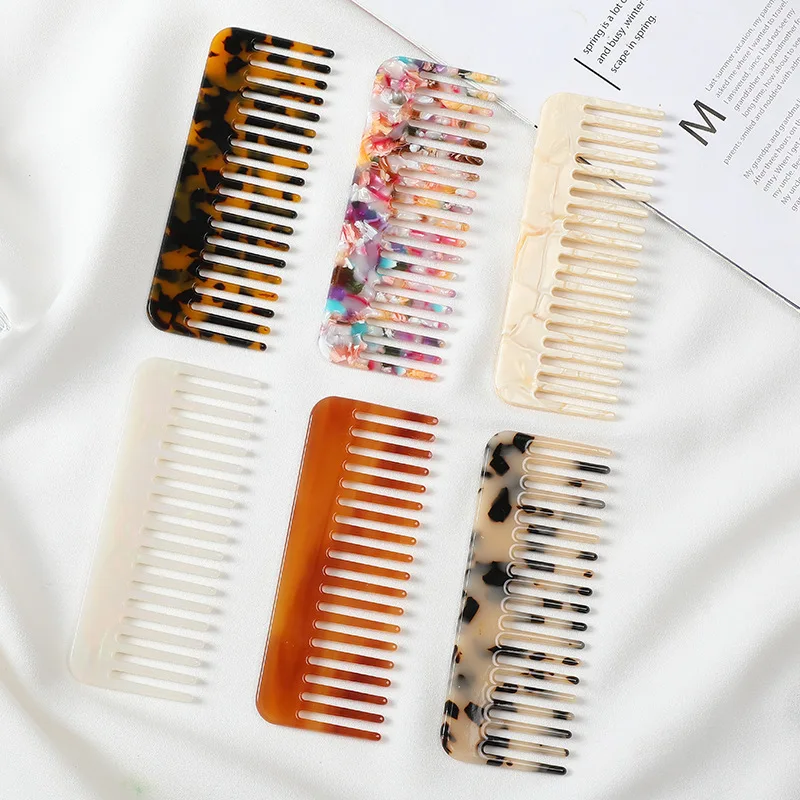 Wide Teeth Acetate Hair Combs  - Travel Accessories Needed recension och pris