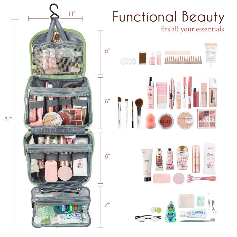 Waterproof Toiletry Bag Hangin - Travel Accessories Needed recension och pris