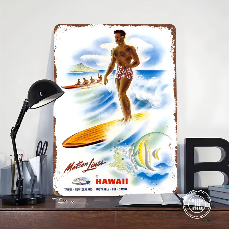 Vintage Matson Lines Hawaii Tr - Travel Accessories Hawaii recension och pris