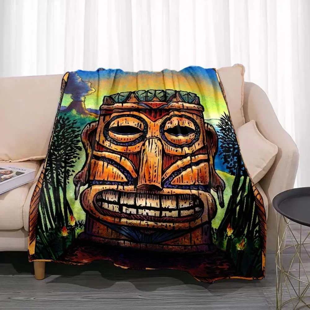 Tiki Bar Fashion Flannel Throw - Travel Accessories Hawaii recension och pris