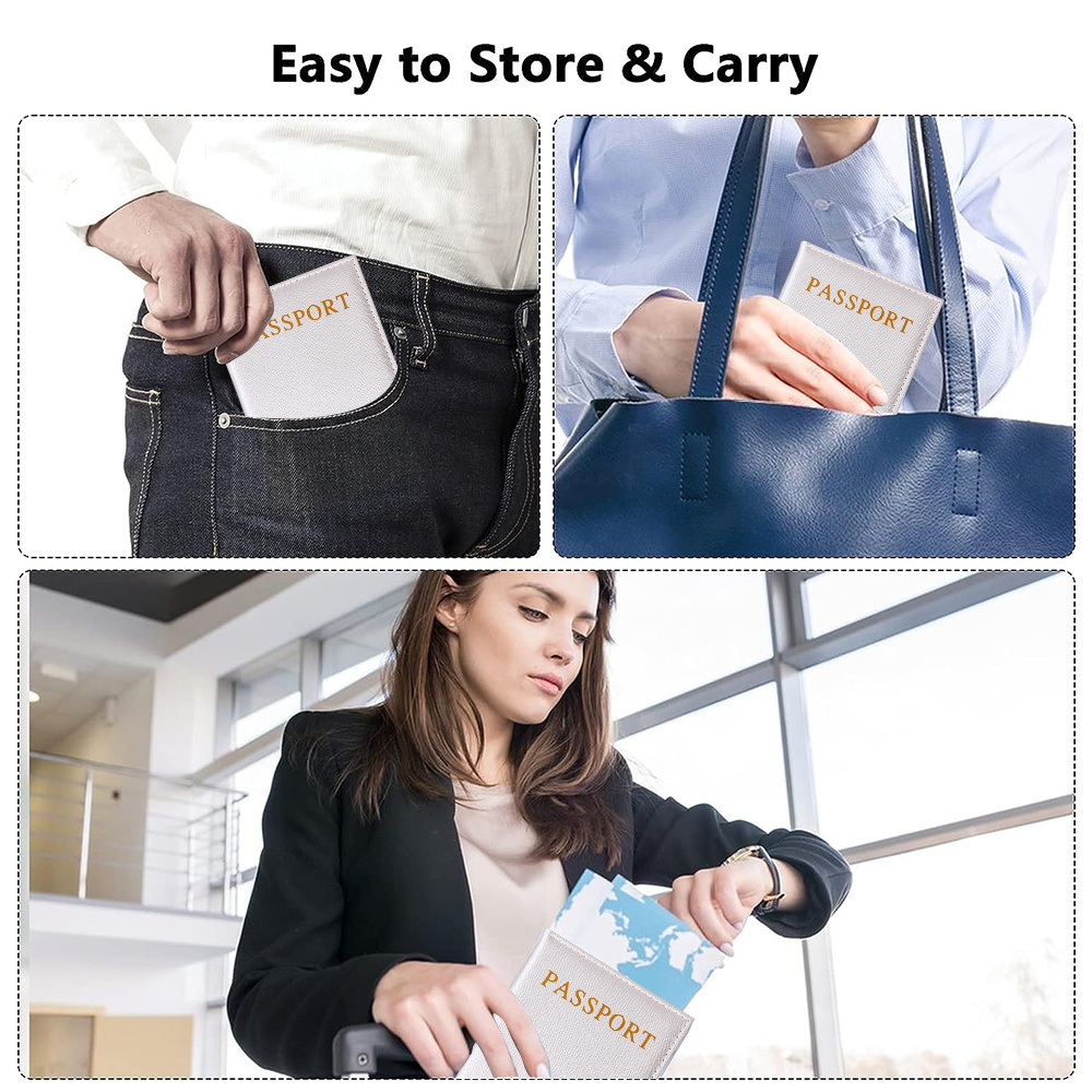 Passport Covers PU Leather Car - Travel Wallet Slim recension och pris