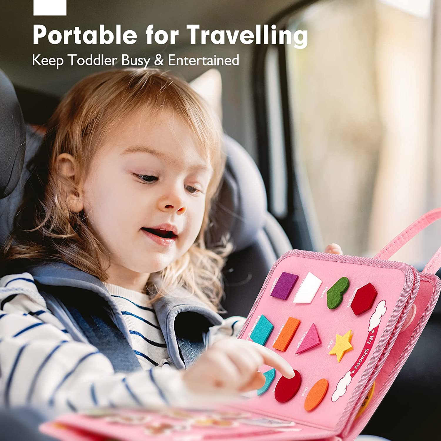 Montessori Toys Busy Board Tod - Travel Accessories For Toddlers recension och pris