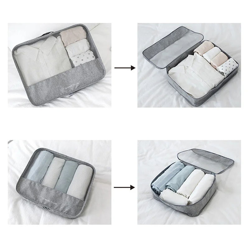 7 Piece Travel Packing Cubes S - Travel Accessories Pouch For Women recension och pris