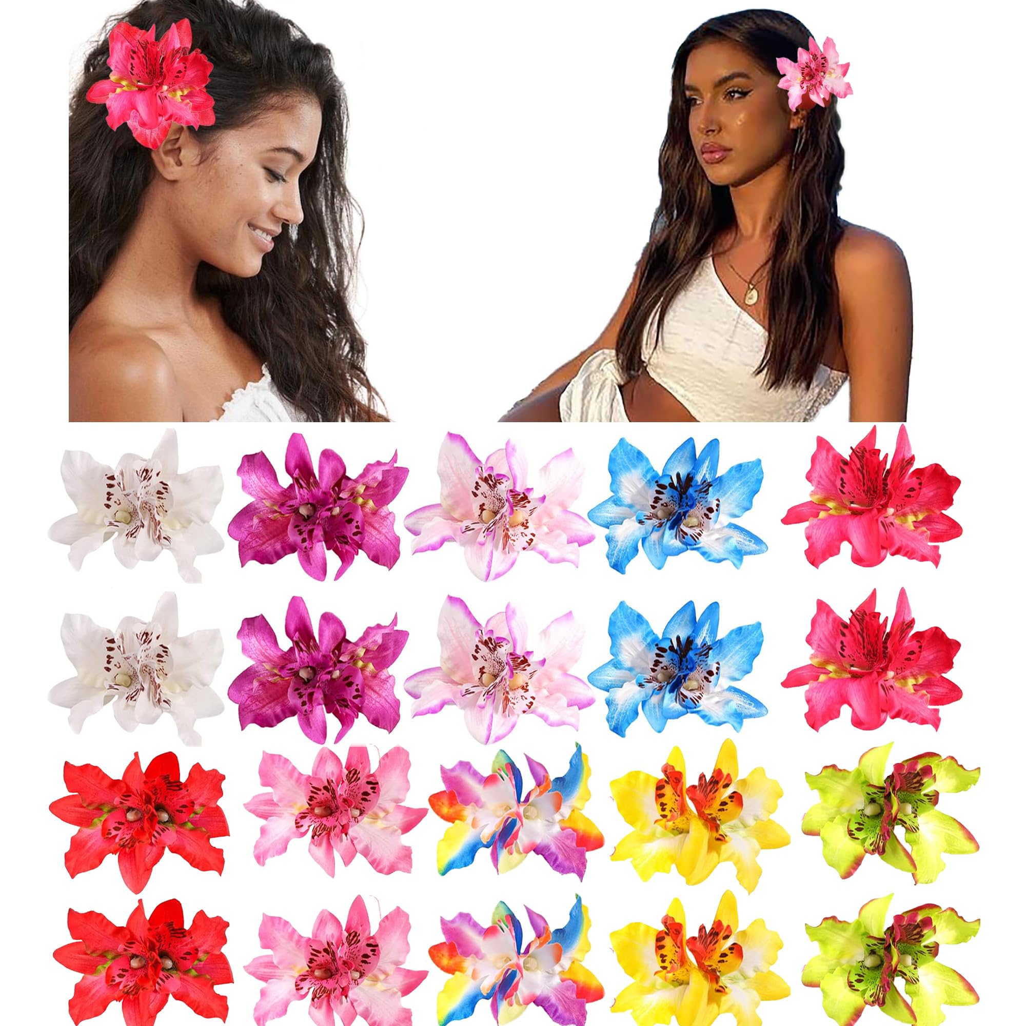2Pcs Hawaii Orchid Flowers Hai - Travel Accessories Hawaii recension och pris