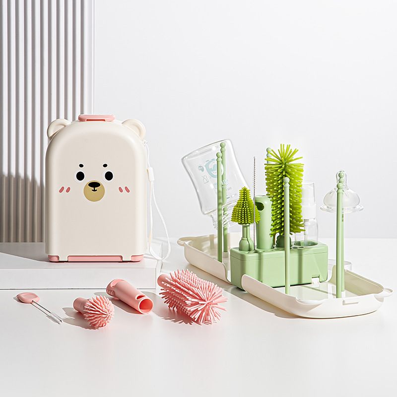 Travel Baby Bottle Brush Set - - Travel Accessories For 2 Year Old recension och pris