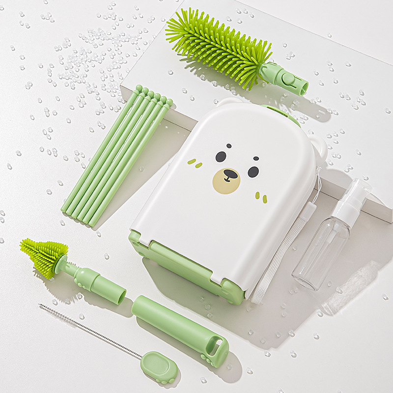 Travel Baby Bottle Brush Set - - Travel Accessories For 2 Year Old recension och pris