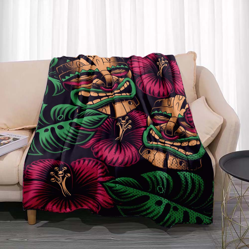 Tiki Bar Fashion Flannel Throw - Travel Accessories Hawaii recension och pris