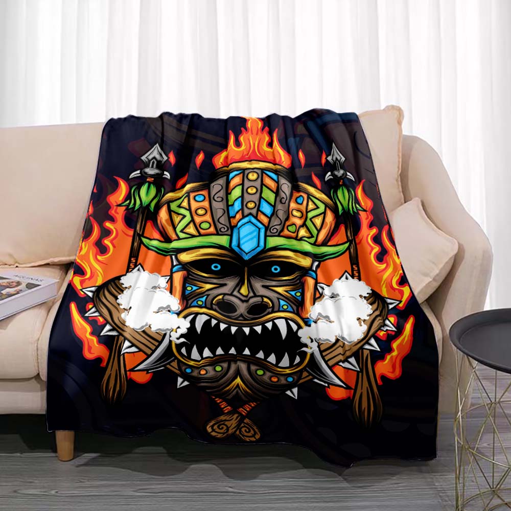 Tiki Bar Fashion Flannel Throw - Travel Accessories Hawaii recension och pris