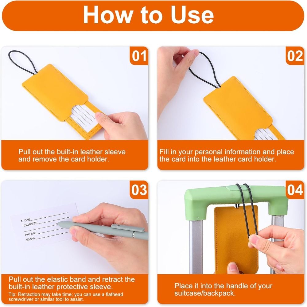 PU Leather Pull out Luggage Ta - Travel Accessories Luggage Straps recension och pris