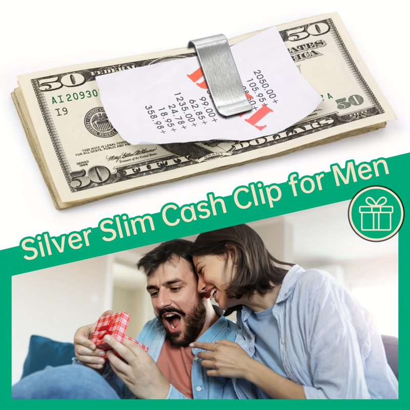 20PCS Stainless Steel Silver S - Travel Wallet Slim recension och pris