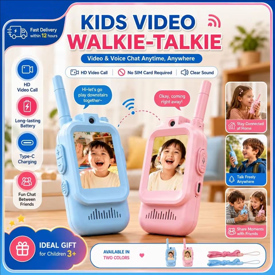 Video Walkie Talkies for Kids  - Travel Accessories For Toddlers recension och pris