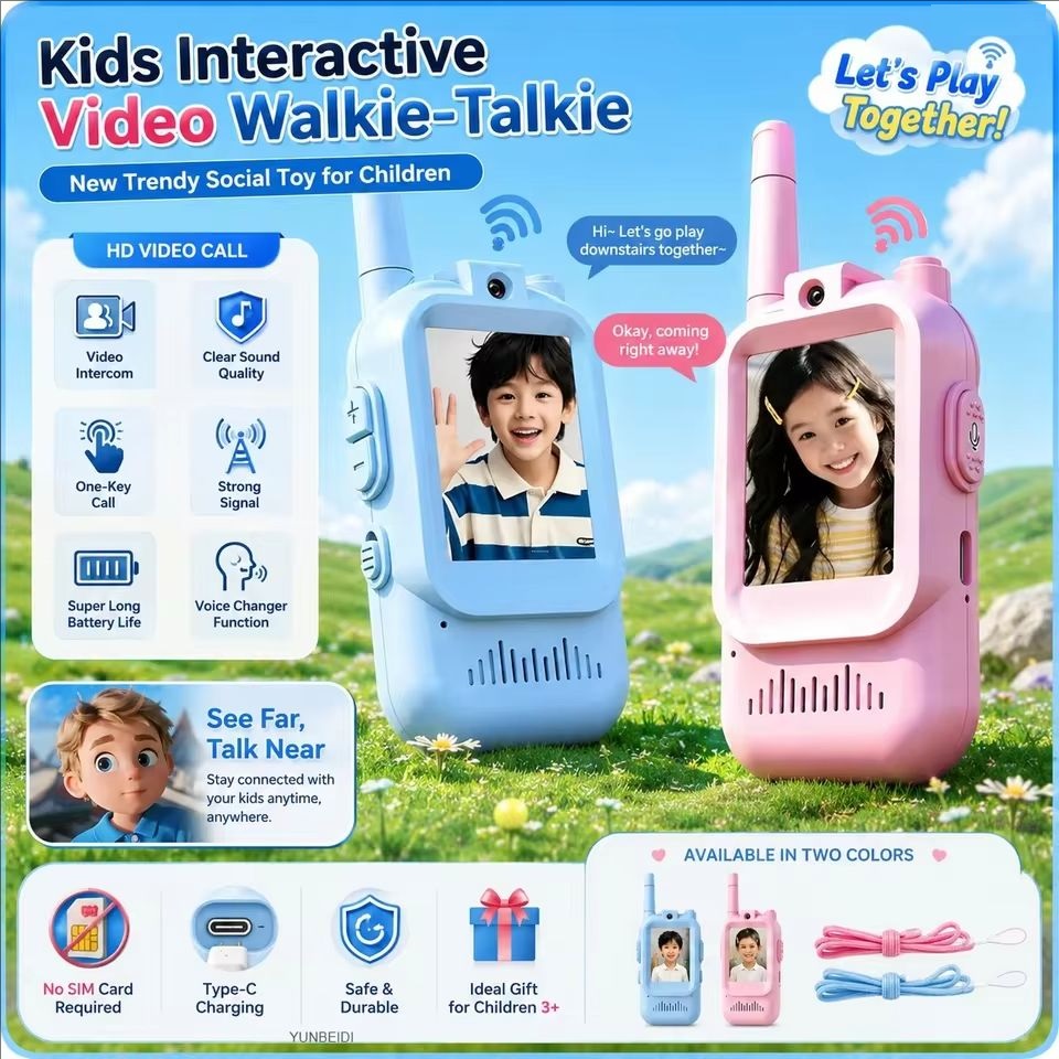 Video Walkie Talkies for Kids  - Travel Accessories For Toddlers recension och pris