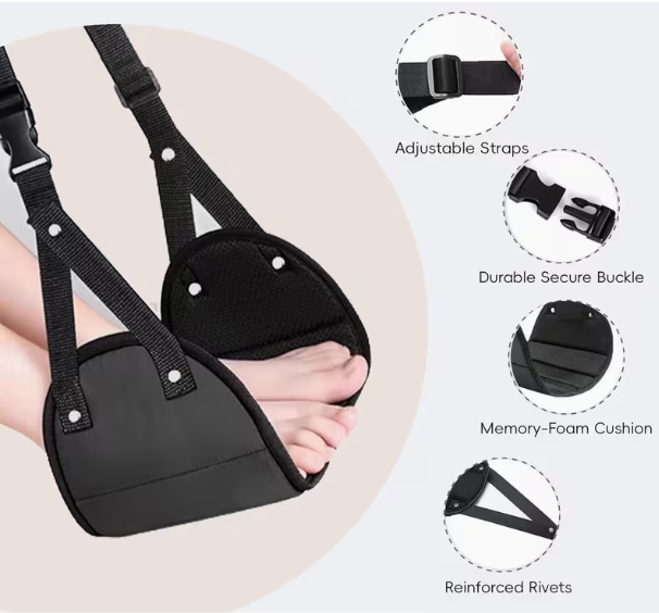 Adjustable footrest with N por - Travel Accessories For Long Haul Flights recension och pris