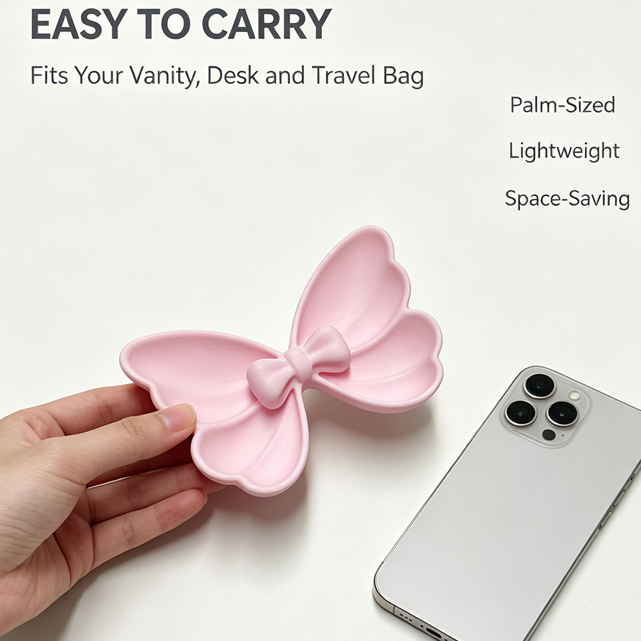 2Pcs Mini Bow-Shaped Jewelry S - Travel Accessories Jewelry recension och pris