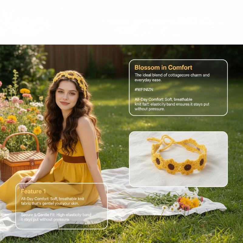 Knitted Flower Headband Colorf - Travel Accessories Hawaii recension och pris