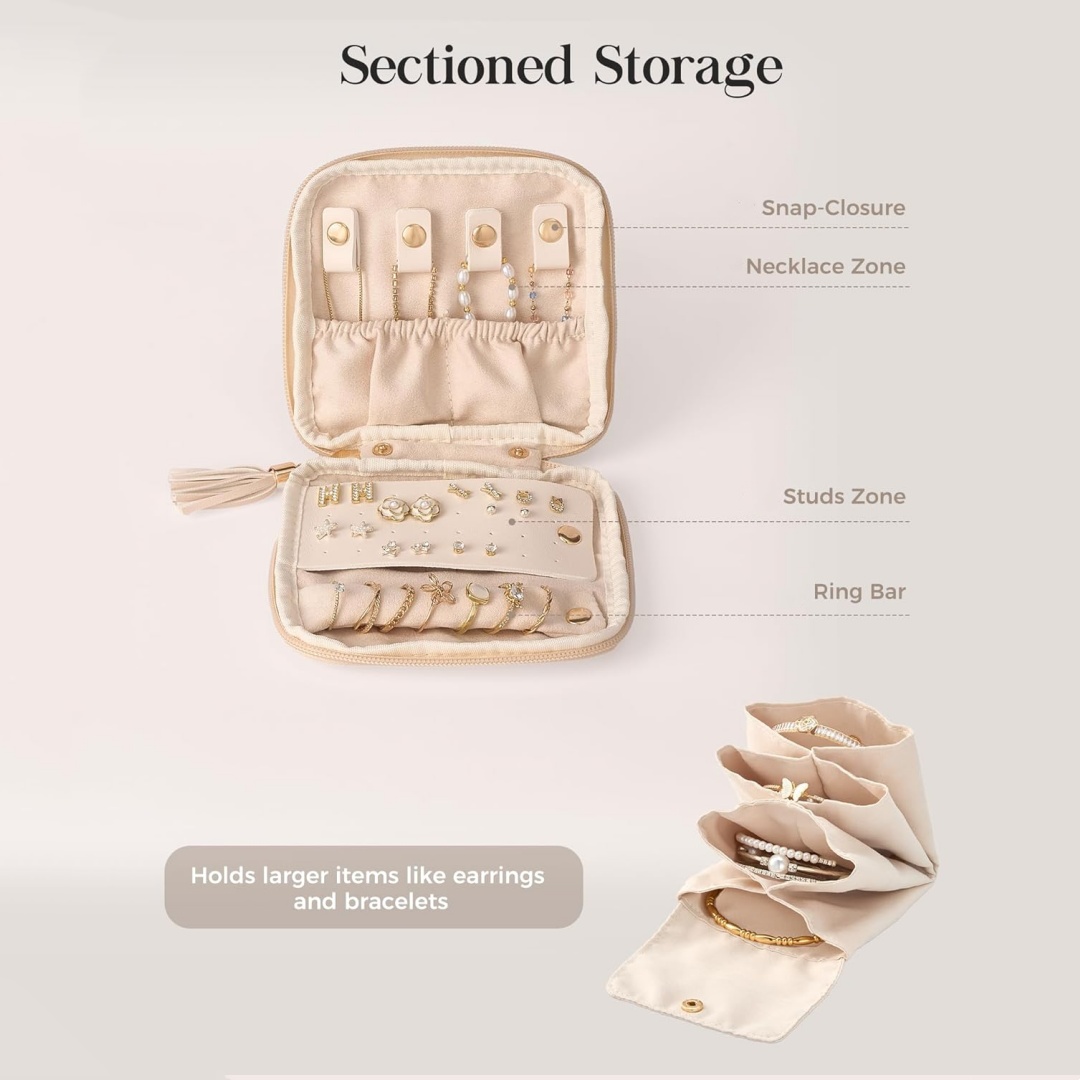 Soft Jewelry Case Organizer, P - Travel Accessories Jewelry recension och pris