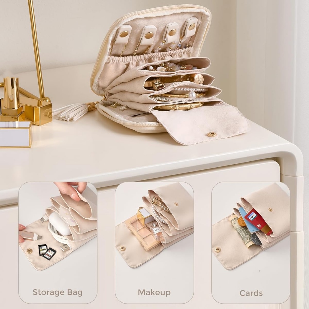 Soft Jewelry Case Organizer, P - Travel Accessories Jewelry recension och pris