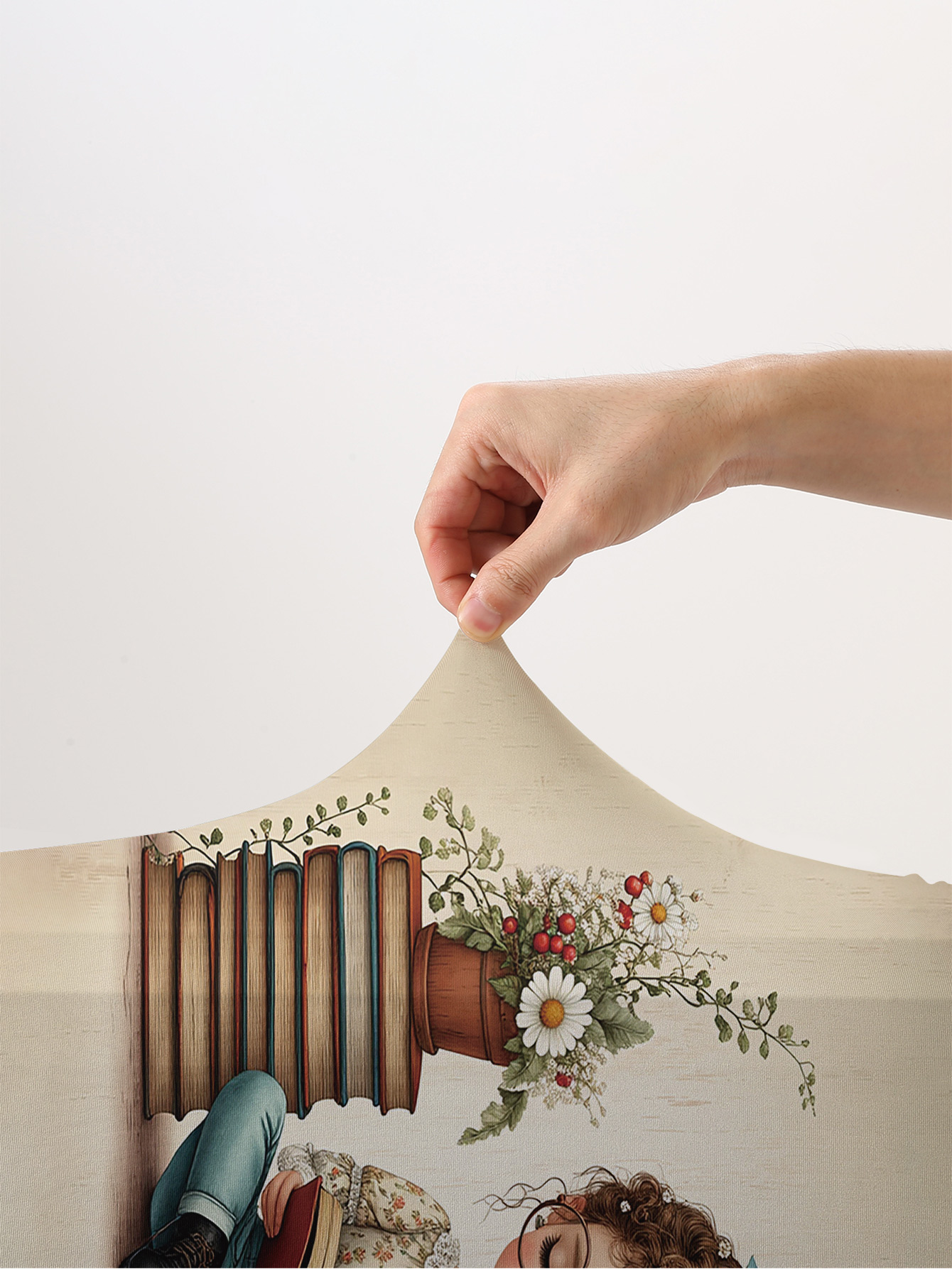 Reading Girl Book Flower Lugga - Travel Reading Accessories recension och pris
