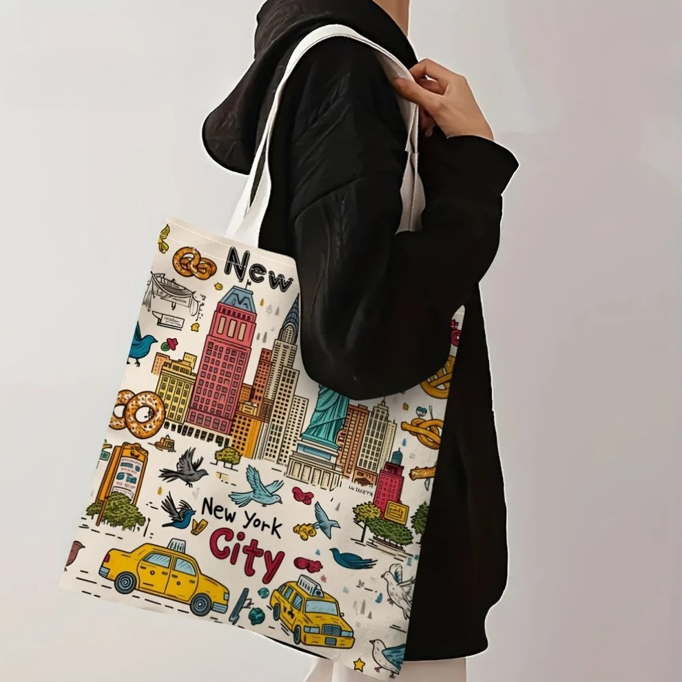 New York City Canvas Tote Bag  - Travel Accessories New York recension och pris