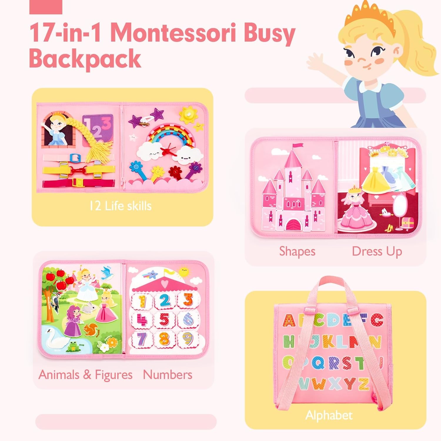 Toddler Busy Board Toys Montes - Travel Accessories For Toddlers recension och pris