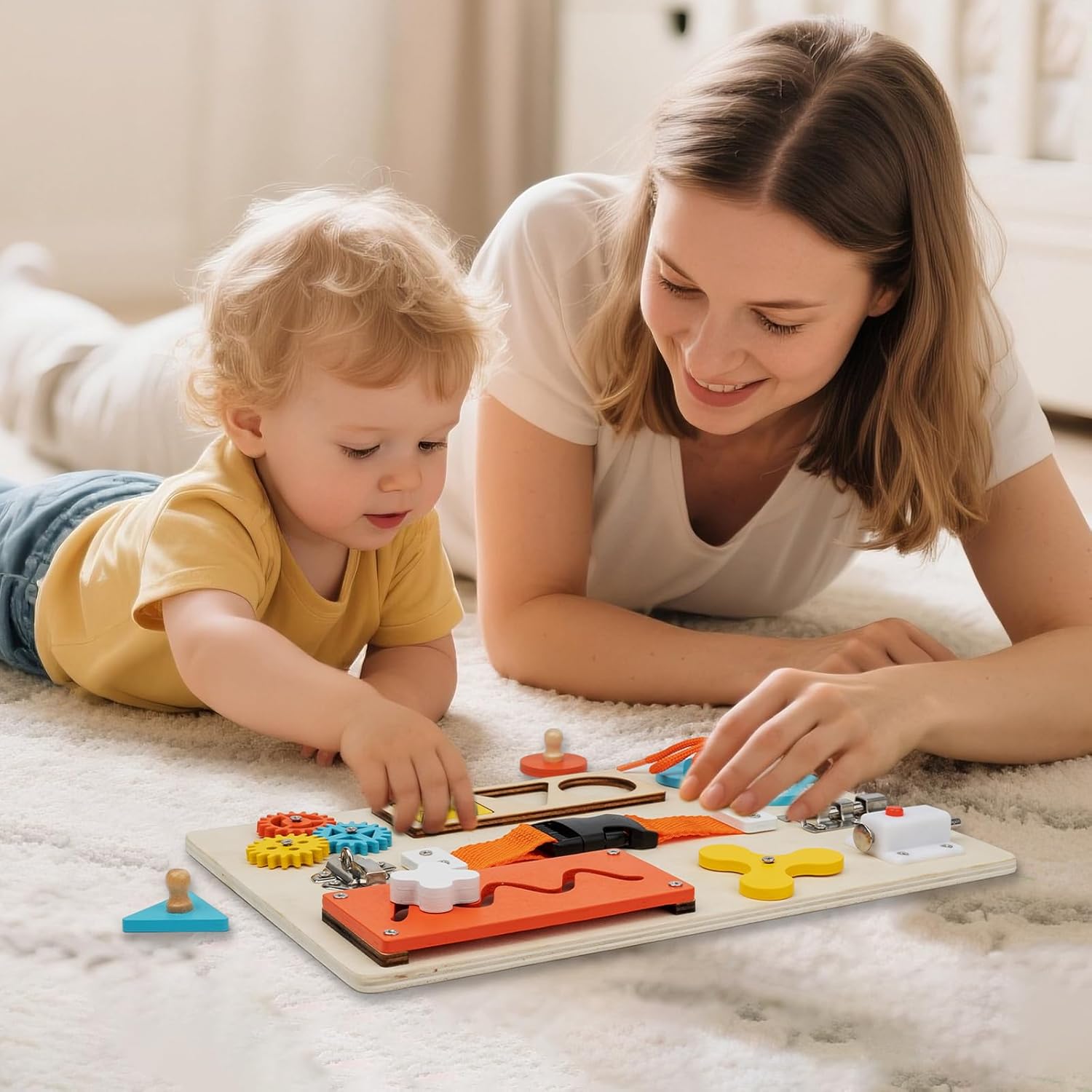 Montessori Busy Board for Todd - Travel Accessories For Toddlers recension och pris