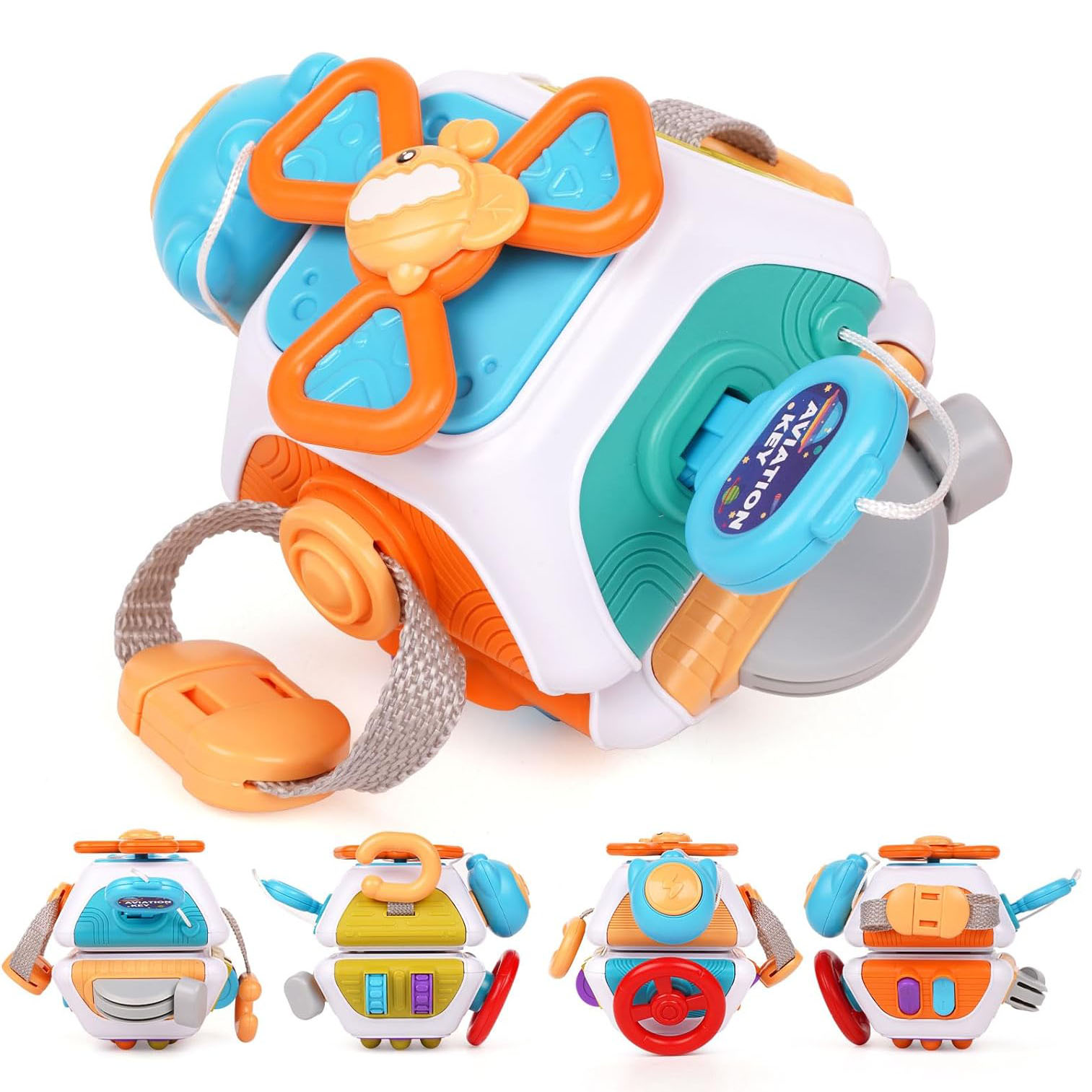 Baby Busy Board Cube Montessor - Travel Accessories For Toddlers recension och pris