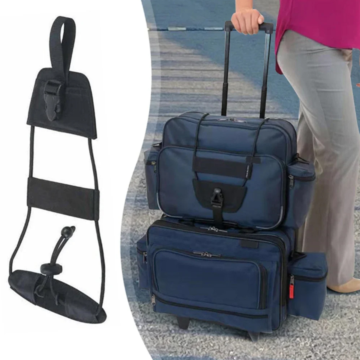 Travel Luggage Connecting Stra - Travel Accessories Luggage Straps recension och pris