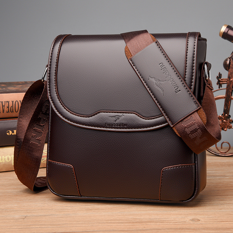 Luxury Brand Men Leather Shoul - Travel Accessories Luxury Brands recension och pris