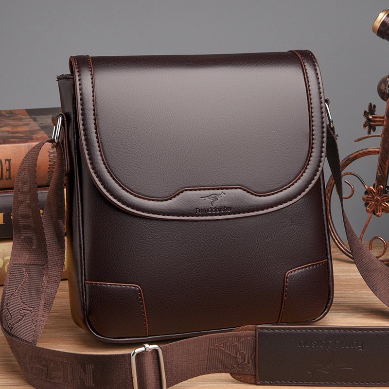 Luxury Brand Men Leather Shoul - Travel Accessories Luxury Brands recension och pris