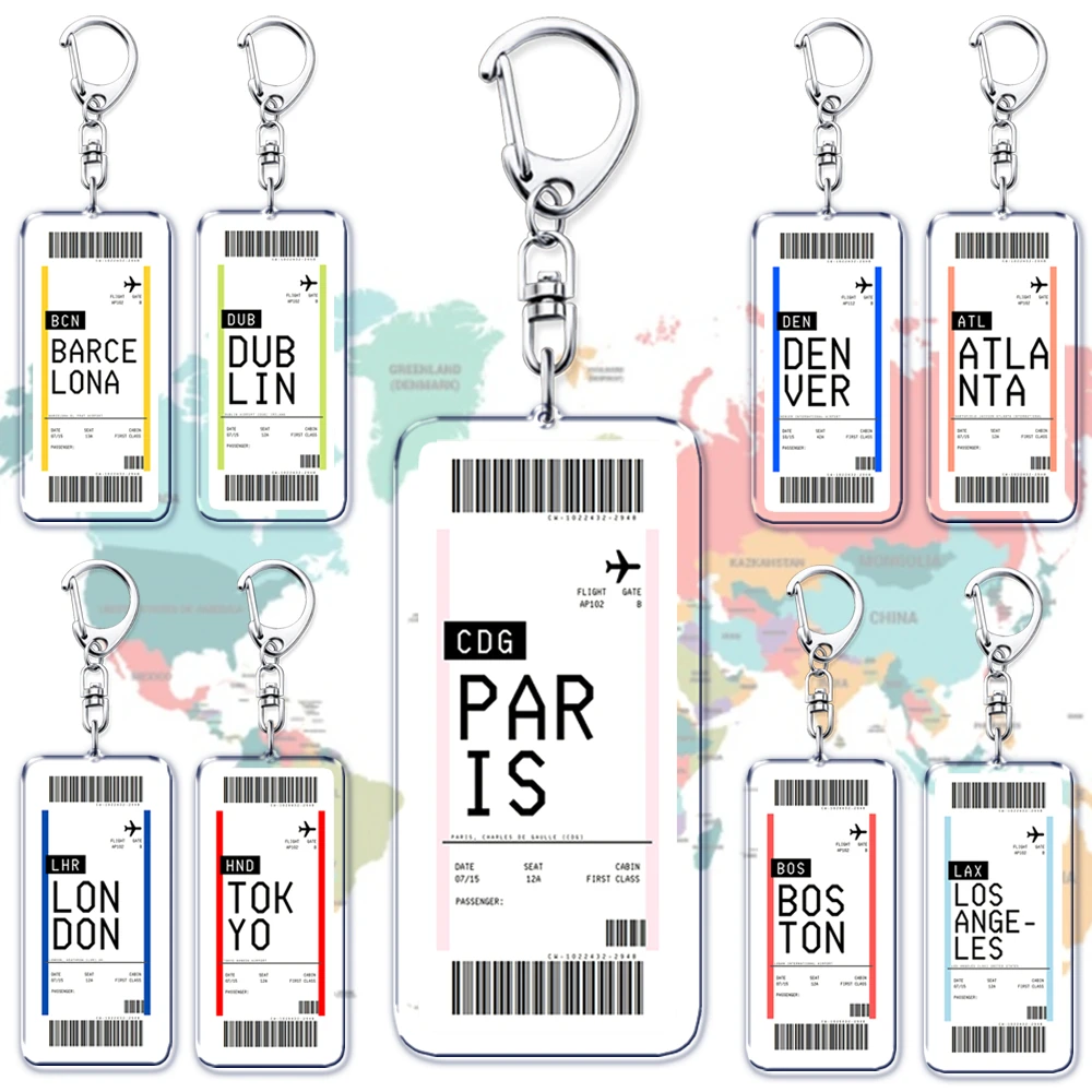 Plane Ticket Boarding Pass Key - Travel Accessories New York recension och pris