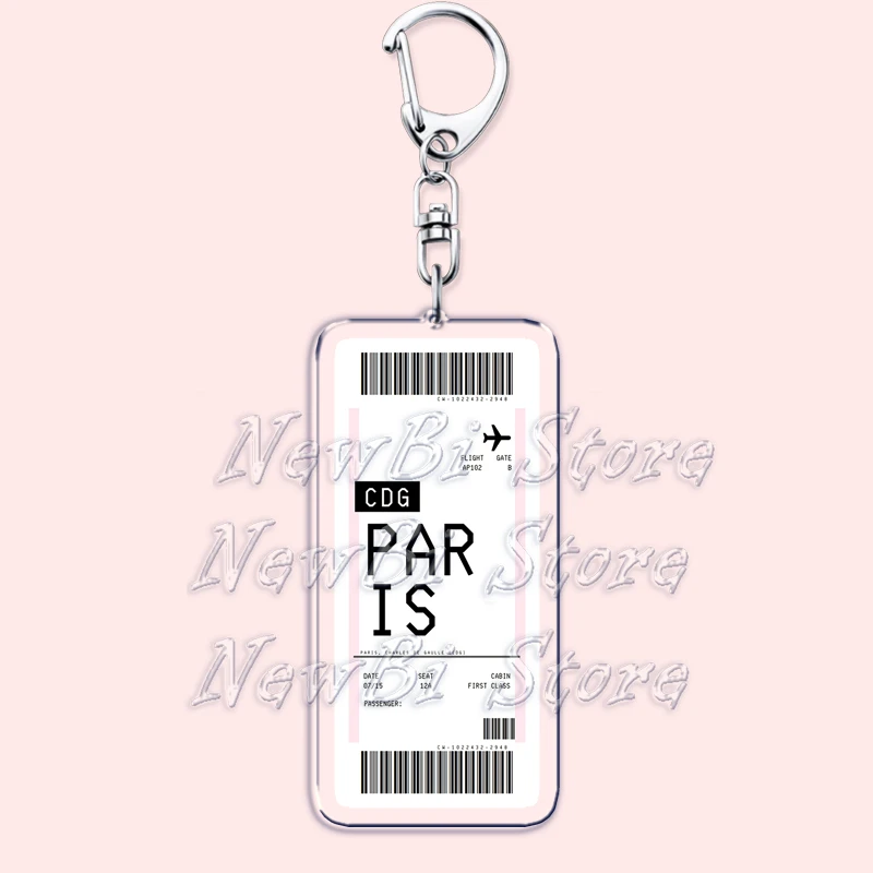 Plane Ticket Boarding Pass Key - Travel Accessories New York recension och pris