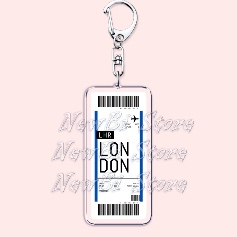 Plane Ticket Boarding Pass Key - Travel Accessories New York recension och pris