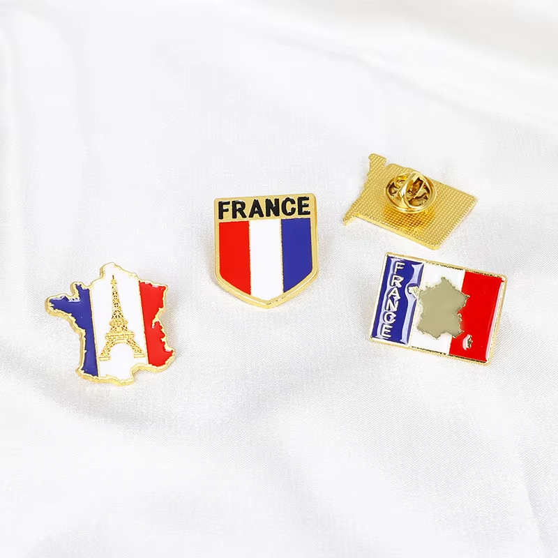 France Flag Enamel Pins Eiffel - Travel Accessories Jewelry recension och pris